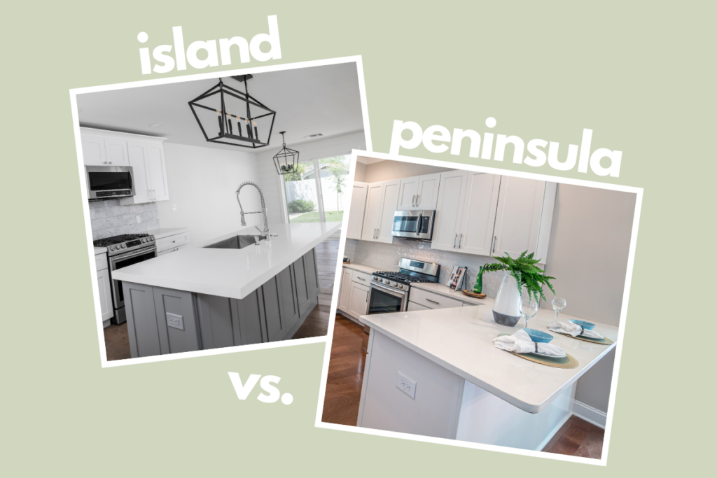Comparing kitchen islands vs peninsulas